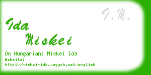 ida miskei business card